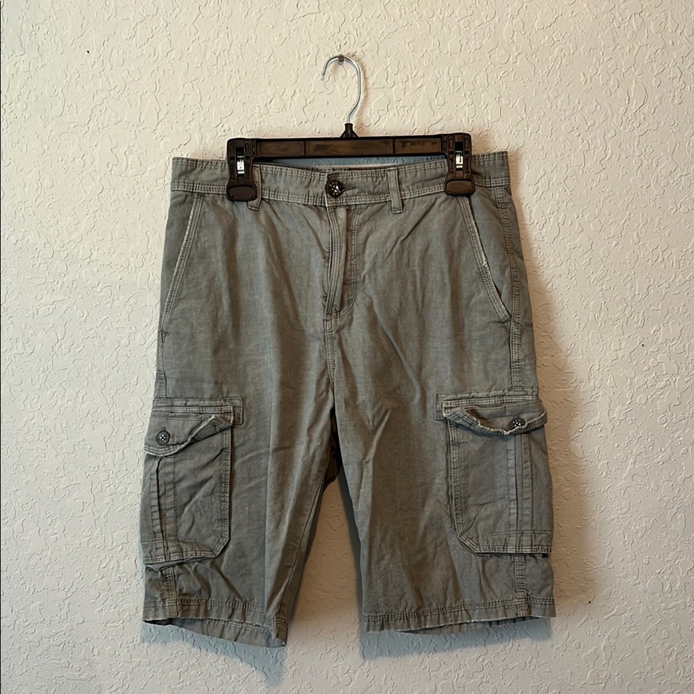 BKE Gray Cargo Shorts Utility Style